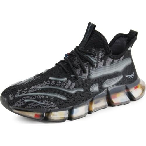 Grand Attack Mens High Quality Mesh Running Sport Shoes Breathable Comfortable Trainers Fitness Gym Outdoor Walking Shoe