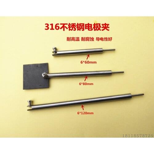 Stainless steel electrode clip platinumplate electrode clip plate working electrode clip