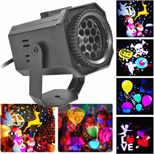 ZUCZUG Indoor Snowflake LED Light Moving Snow Laser Projector Christmas Lamp Projection Light Rotating Snowflake Projector Light
