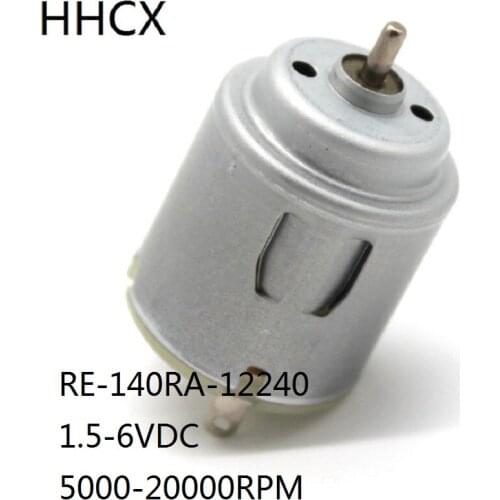 2PCS/LOT RE-140RA-12240 Micro DC Motor 140 DIY Model Motor Remote Control Car 1.5V-6VDC 5000-20000RPM