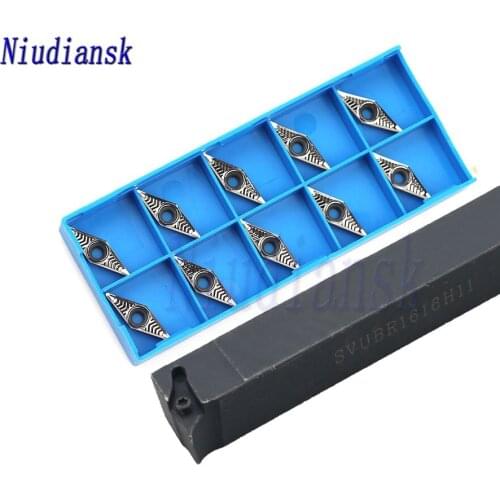 1pc SVUBR1616H11 External Turning Tool Holder SVUBR2020K11 Arbor SVUBL CNC Lathe Tools 10pcs VBGT1103 Carbide Inserts Lathe Suit