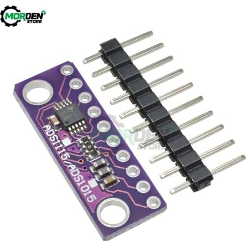 ADS1015 12 Bit Precision Analog To Digital Converter ADC Development Board 2V 5V I2C Interface Microcontroller Programmer Module