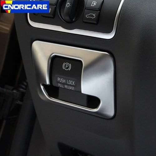 Car Styling Electronic Handbrake Frame Decoration Sticker Trim For Volvo XC60 S60 V60 S80 2010-17 Interior Modified Accessories