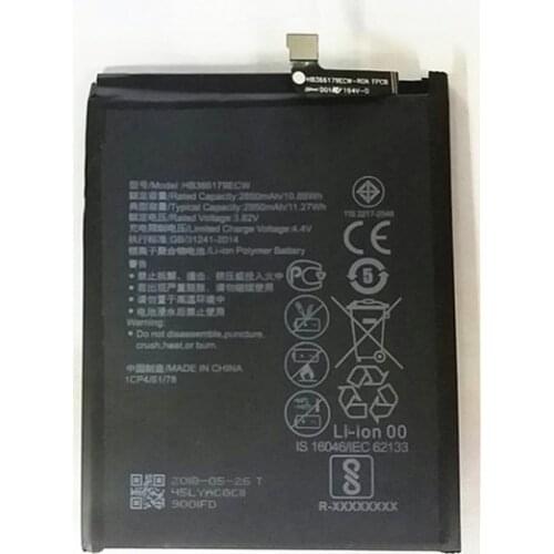 AZK Phone HB366179ECW Battery for Huawei Nova 2 CAZ-AL10 CAZ-TL00 Replacement Phone Battery 2950mAh