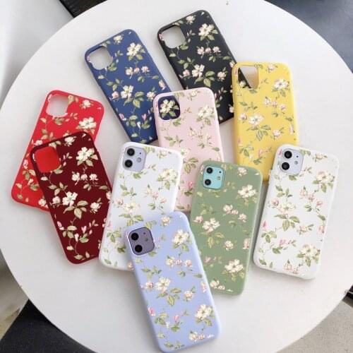 Fashion Flower Case For Samsung Galaxy A11 A21S A20 A30 A31 A40 A41 A50 A51 A70 A71 S8 S9 S10 S20 Note 20 Ultra 10 Plus TPU Case