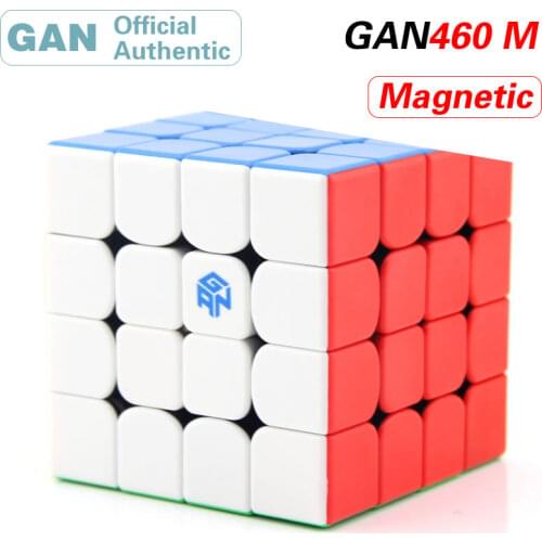 GAN 460 M Magnetic 4x4x4 Magic Cube 4x4 460M/GAN460M Cubo Professional Neo SpeedCube Puzzle Antistress Toys For Children