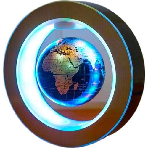Globe Round Sphere LED Light World Map Floating Earth Magnetic Levitation Light Anti-Gravity Magic Ball Christmas Home Decor