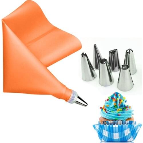 Cream Piping Bag Icing Nozzle Set Bakeware Pastry Cake Decorating Tools Fondant Tools