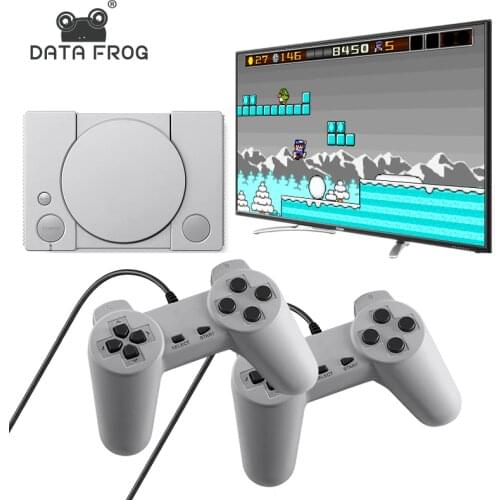 Data Frog 620 Retro Games Video Console Duble Gamepad With 8 Bit Support AV Out Put Family TV Video Game Console