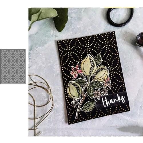New Arrival Flower Background Frame Metal Cutting Dies Craft for Scrapbooking Handmade Knife Blade Punch Stencils Dies Cut Model