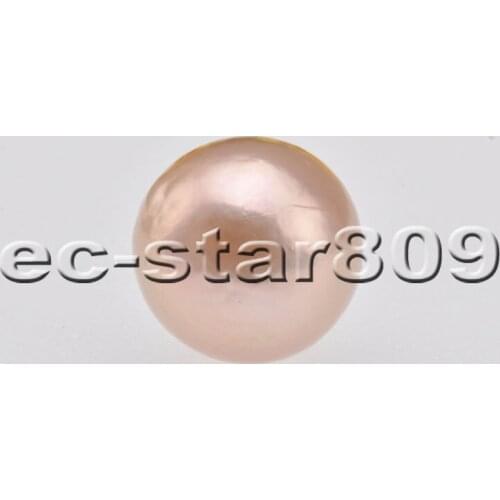 P6952 A+ 13.5mm Round Pink Edison Freshwater Pearl Loose Bead