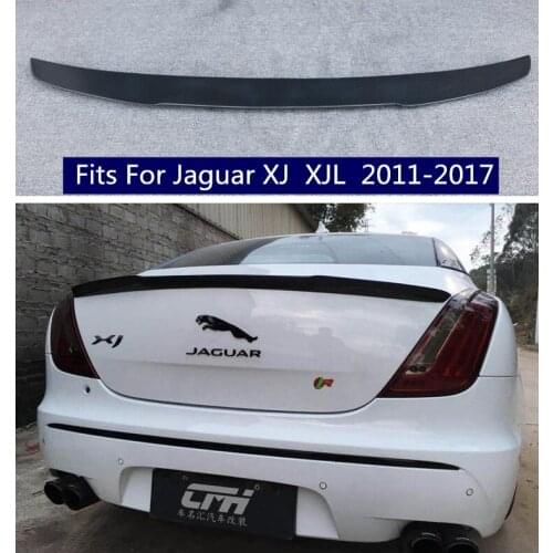 High quality Carbon Fiber/ABS Car Rear Trunk Lip Spoiler Wing Fits For Jaguar XJ XJL 2011 2012 2013 2014 2015 2016 2017