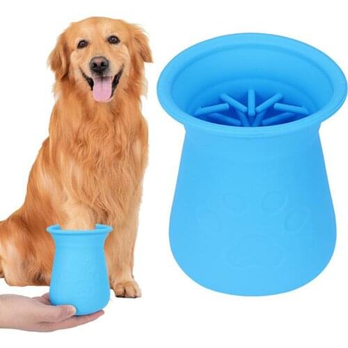 Portable Pet Paw Plunger Mud Cleaner Washer Dog Cat Puppy Feet Clean Cup Brush