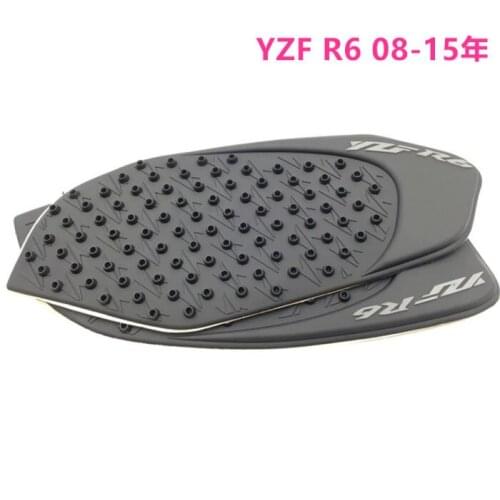 DA R6/08-BK Anti slip pad sticker Motorbike Tank Traction Pad Side Knee Grip Protector For Yamaha YZF R6 2008-2014