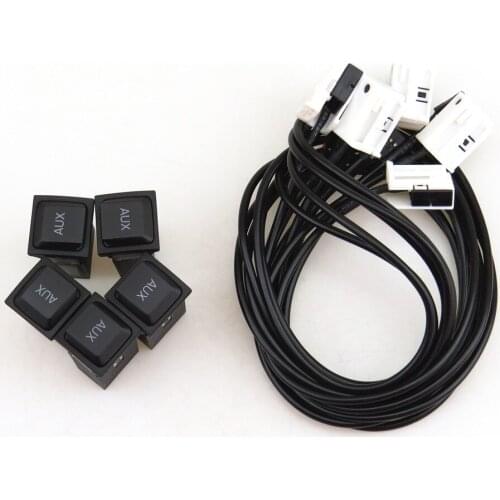 READXT AUX Switch Audio Interface Adapter+Connection Cable Harness For Golf 6 MK6 Scirocco RCD510 RCD310 RNS315