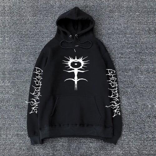 Ghostemane Hoodies Hip Hop Solid Color Print Streetwear Men Women Fashion Sweatshirts Oversized Hoodie Tracksuit Unisex Clothing