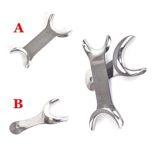 1Pc Dental Stainless Steel Intraoral Mouth Opener Lip Retractor Cheek Orthodontic Tools Double Head T-Shape