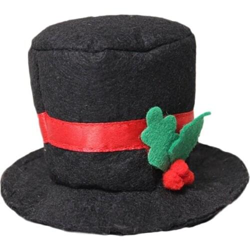 1 PC Christmas Pet Cap Dog Costume Top Hat For Xmas Holidays Wedding Puppy Birthday Pet Cosplay Accessories