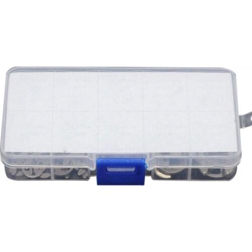 120Pcs Stainless Steel E-Clip Retaining Snap Ring Circlip Kit 1.5mm to 10mm