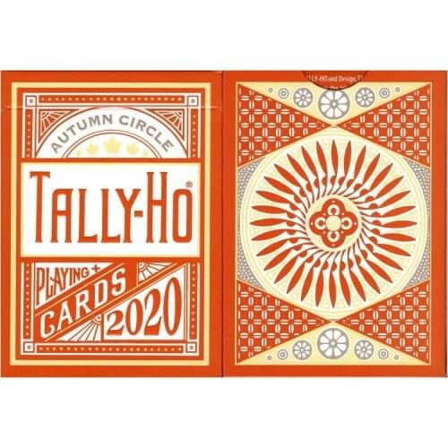 2020 Tally-Ho Autumn Circle Back Playing Cards USPCC Bicycle Cardistry Deck Poker Size Magic Card Games Magic Tricks Props