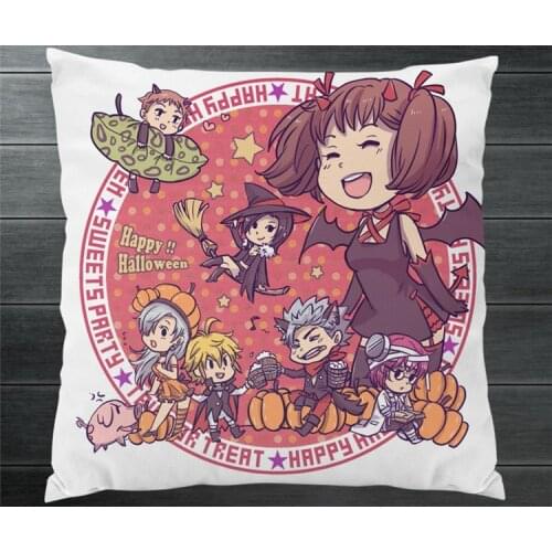 Anime The Seven Deadly Sins Meliodas Diane Two Side 40x40cm Pillowcases Pillow Cushion Case Cover Cosplay Collection Gift P13