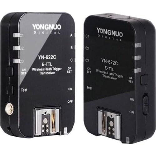 Yongnuo YN-622C Wireless TTL Flash Trigger 1/8000s Flash 2*Transceivers for Canon Camera 1100D 1000D 650D 600D 550D 7D 5DII 50D