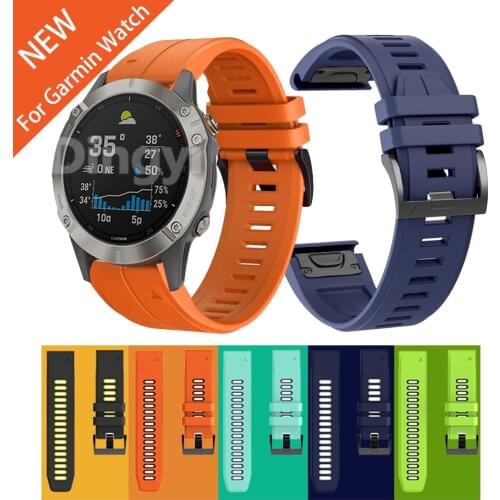 For Garmin Fenix 6 Soft Silicone Band 6X / 5X Plus 3 3HR Quick Release Wrist Strap for Fenix6 5 / Forerunner 945 935 Watch bands