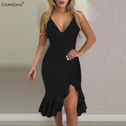 Летние платья с открытыми плечами CHAMSGEND China At AliExpress