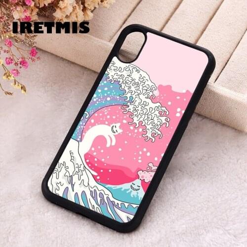 Iretmis 5 5S SE 2020 phone cover cases for iphone 6 6S 7 8 Plus X Xs Max XR 11 12 MINI Pro Psychodelic Bubblegum Kunagawa Surfer