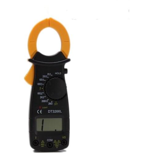 DT3266L clamp meter Portable 3 1/2 digit LCD Digital Clamp Multimeter AC DC Voltage Electronic Tester Meter with Multimeter Pen