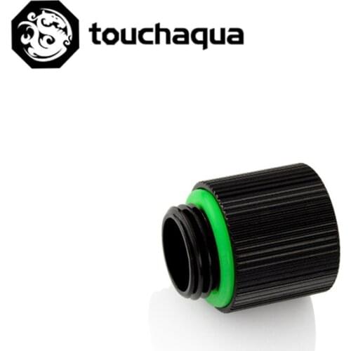 Touchaqua (Extend 15mm) Fitting G1/4'' M to F Extend Connect Adapter Increase 15mm Length Connector Water cooling kit fitting