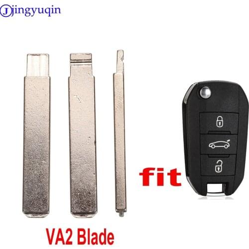 Jingyuqin Remote Replacement #122 Car Key Blade For Peugeot 208 2008 301 308 508 Hella For Citroen Folding Flid