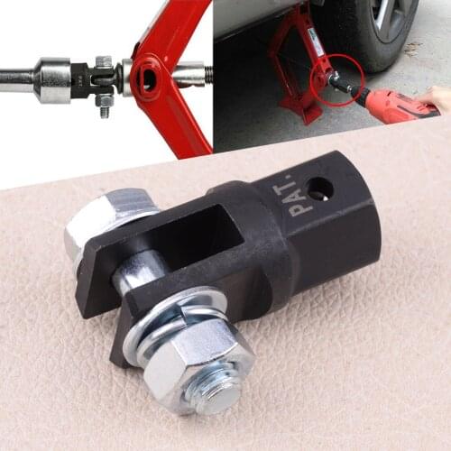 100% New Car Scissor Jack Adaptor Metal Fit For 1/2inch Drive Sockets Impact Wrench Drill Ratchet Tool IJA001