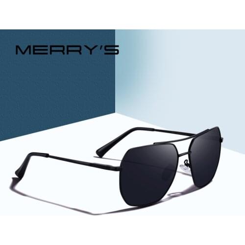 Men Classic Square Sunglasses Aviation Frame HD Polarized Sun glasses For Men Driving UV400 Protection S'8211