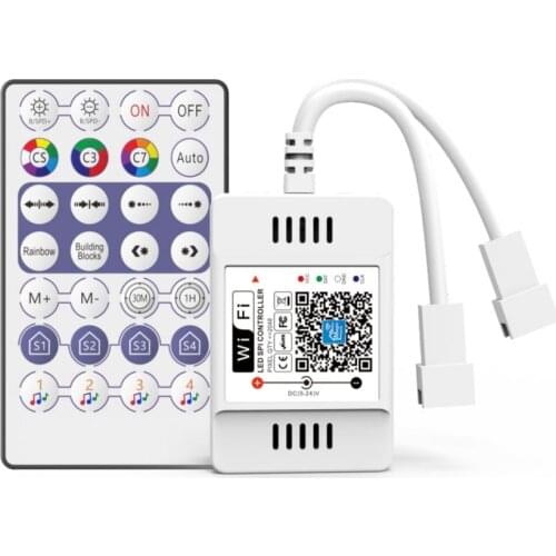DC5V DC12-24V LED SPI Controller Magic Home WiFi Controller Addressable 2048 Pixels For WS2811 SK6812 WS2812B IC LED Strip