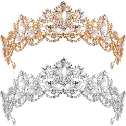 Rhinestone Diamond Headbands For Women Luxury Crystal Bridal Tiaras Ladies Alloy Party Wedding Crown