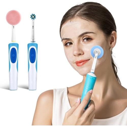 Facial Cleansing Brush Suitable For Oral-B Toothbrush Head Electric Toothbrush Handle Facial Massager and Cleanser Brush Heads