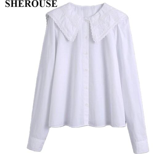 Sherouse White Blouses