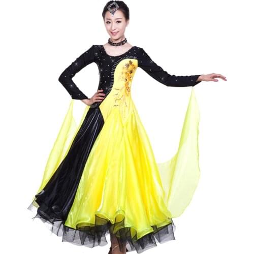 Standard dance dress ballroom dance dress woman foxtrot waltz dress social dance dresses for ballroom dancing