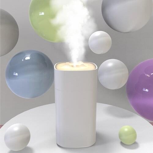 350ML USB Air Humidifier White Snow Mountain Humidifier Ultrasonic Aroma Diffuser Soothing Light Home Aromatherapy Humidificador