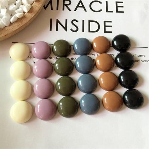 5pcs Charm Semicircle Pill Resin Patch Jewelry Beads Findings Women Earrings Neckalce Glass Cabochon Tray Accessories F330