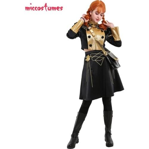 Fire Emblem Annette Cosplay Fantine Dominic Officers Academy Female Uniform Cosplay Costume with Bag Halloween Costume for Women