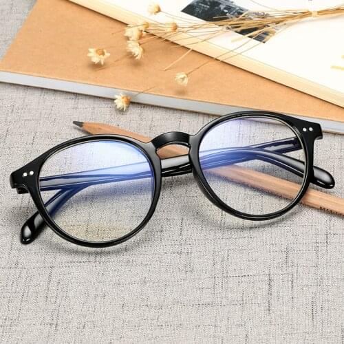 Anti Blue 2020 Round Eyeglasses Women Men Computer blue light blocking glasses Radiation Goggles Spectacles Clear Len