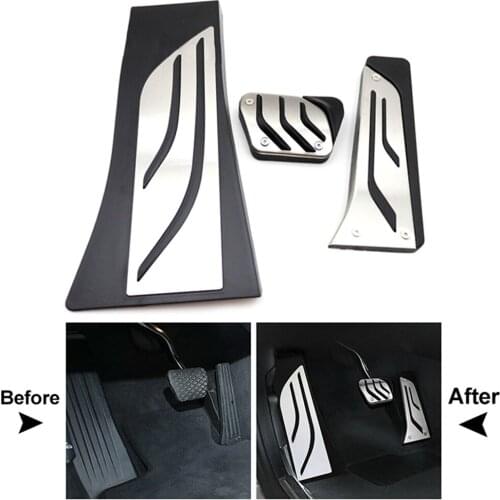 3Pcs/Set AT Car Foot Gas Brake Pedals Anti-slip Cover Kit For BMW E70 E71 F16 F15 X5 X6 2008-2019 LHD