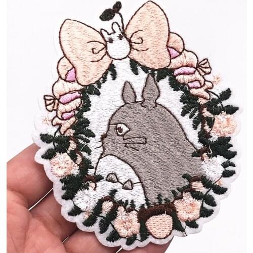New 1Pcs Cartoon My Neighbor Totoro Patches for Clothes Embroidery Appliques Child Clothing Accessories Badge