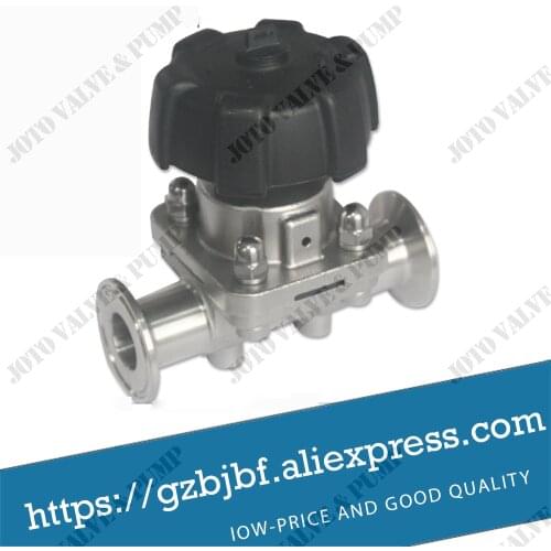 Free shipping 2pcs 3/4" 19mm 316 Stainless Steel Sanitary Diaphragm Valve Food Industries