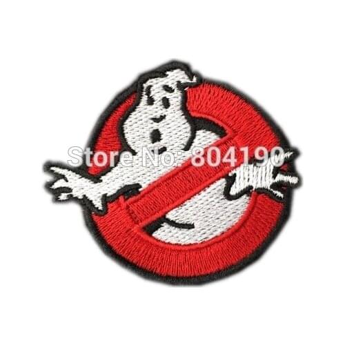 No Ghosts Logo Screen Accurate Embroidered Iron on Patch Badge Applique wholesale dropship