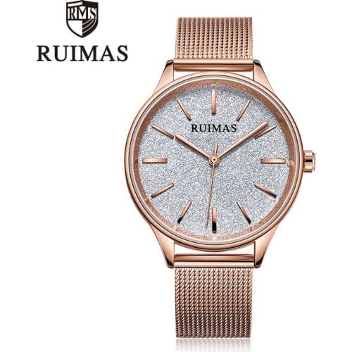 Luxury Rose Gold Fashion Creative Women Watches Minimalism Starry sky Magnet Buckle Fashion Casual Female Wristwatch Wristwatch