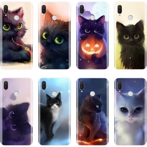 For Huawei Nova Smart Lite 2017 Phone Case Silicone Cute Cat Cartoon Soft Back Cover For Huawei Nova 2i 2 Lite Plus 3 3I 3E