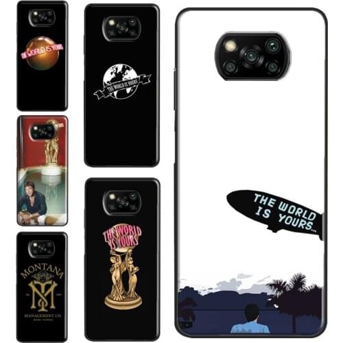 The World Is Yours Scarface For POCO F3 F2 F1 M3 X3 Pro Phone Case For Xiaomi Mi 11 Pro Ultra 9T 10T Mi Note 10 Lite